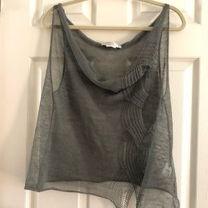See-through Designer Knit Tank